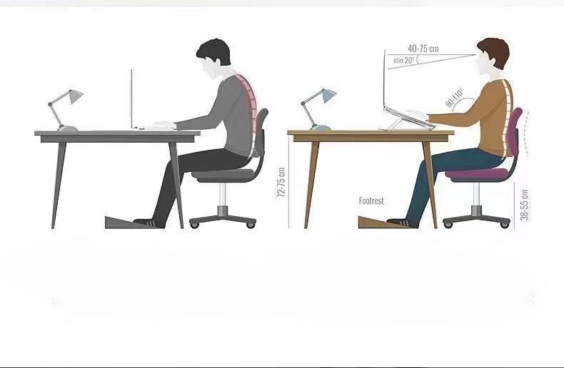 Aluminum folding laptop stand with dual cooling fans - photo 7