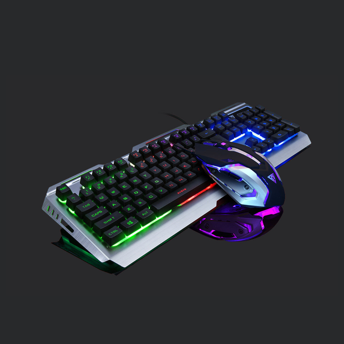 Wired backlit gaming keyboard and mouse set - photo 4