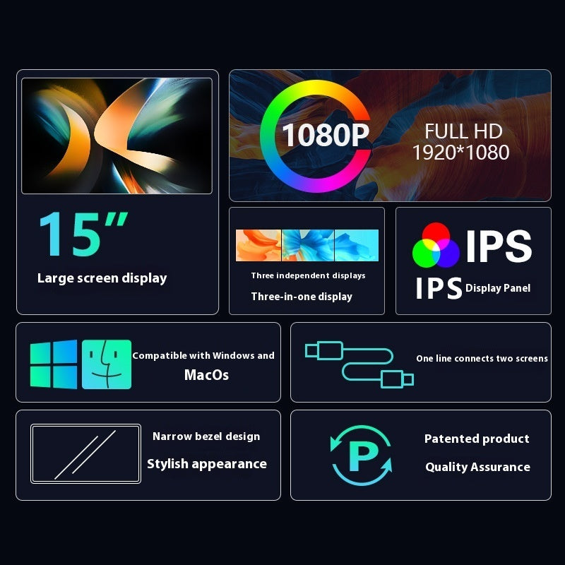 Portable dual-screen laptop display - photo 4