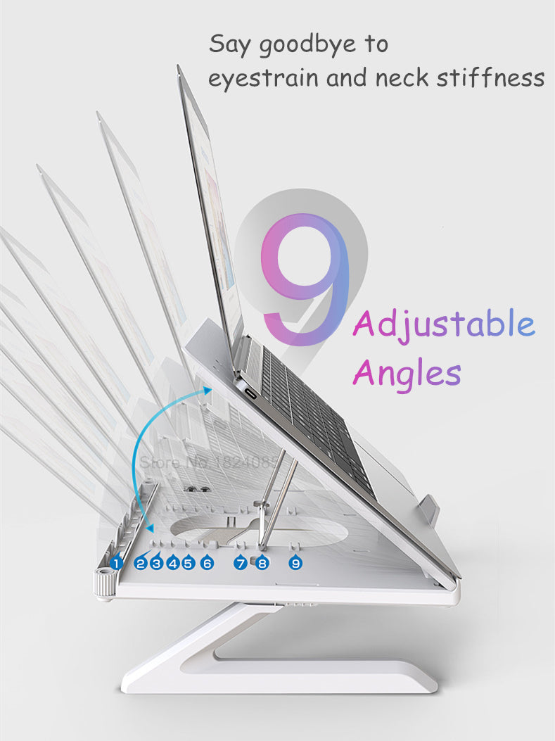 Foldable laptop stand with cooling vents - photo 4